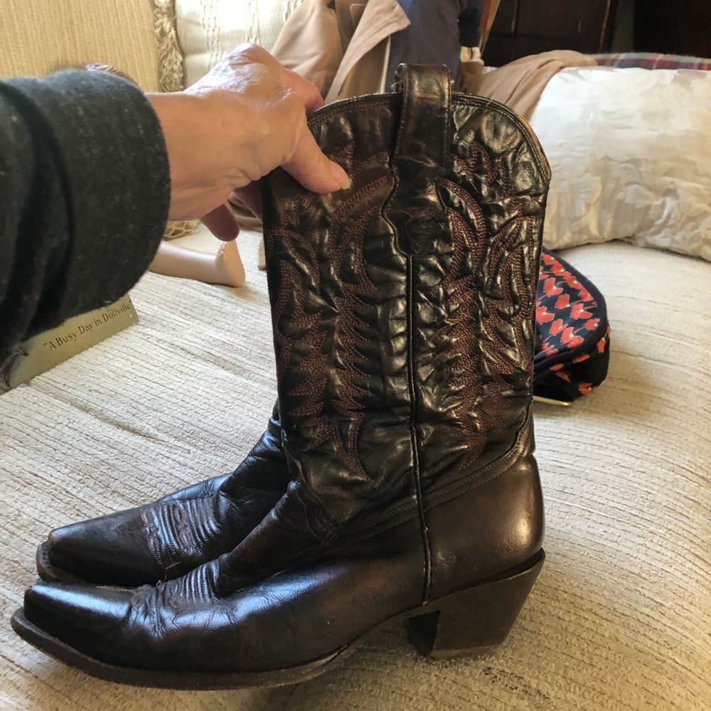 Cowboy boots leather